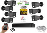 Monitorrs Security - Hybrid Light IP kamerarendszer 7 kamerával 2 Mpix GT - 6214K7