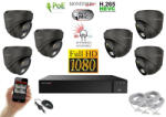 Monitorrs Security - Hybrid Light IP kamerarendszer 6 kamerával 2 Mpix GD - 6212K6