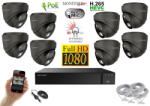 Monitorrs Security - Hybrid Light IP kamerarendszer 8 kamerával 2 Mpix GD - 6212K8