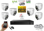 Monitorrs Security - Hybrid Light IP kamerarendszer 6 kamerával 2 Mpix WD - 6211K6