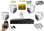 Monitorrs Security - Hybrid Light IP kamerarendszer 4 kamerával 2 Mpix WD - 6211K4