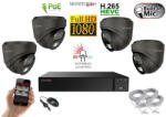 Monitorrs Security - Hybrid Light IP kamerarendszer 4 kamerával 2 Mpix GD - 6212K4