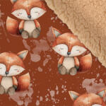 Takoy Téli softshell bézs színű sherpa (báránybunda) anyaggal prémium 20000 / 10000 varrott hatású róka fahéj színű alapon