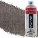 Royal Talens Amsterdam vízbázisú akrilfesték spray, 400 ml - 745, black transparent