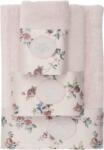Tivolyo Home ROSELAND törölközőkből és fürdőlepedőkből álló ajándékcsomag, 3 db Rózsaszín / Pink Szett (kis, 30 x 50 cm-es törölköző, klasszikus 50 x 100 cm-es törölköző, 75 x 150 cm-es fürdőlepedő)