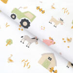 Goldea pamutvászon - élet a farmon 160 cm