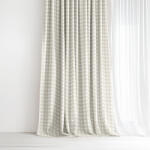 Goldea draperie decorativă luca - carouri bej 160x150 cm
