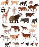 Miniland Animale domestice si salbatice, set de 30 figurine - Miniland (ML25140) Figurina