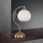 Reccagni Angelo Veioza, lampa de masa clasic design italian din alama, sticla 9200 RA-P. 9200 P (RA-P.9200 P)