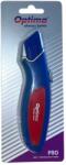 Optima Cutter Optima Pro, lama trapezoidala + 2 rezerve SK5, auto-retractabil, aluminiu cu rubber grip (OP-381000839) - ihtis