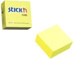 Stick'n Cub notes autoadeziv 76 x 76 mm, 400 file, Stick'n - galben neon (HO-21010)