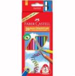 Faber-Castell Creioane colorate JUMBO 20 culori/set + ascutitoare FABER-CASTELL (FC116520)