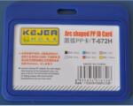 KEJEA Suport PP tip arc, pentru carduri, 85 x 55mm, orizontal, 5 buc/set, KEJEA - bleumarin (KJ-T-672H) - ihtis