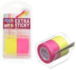 Stick'n Notes autoadeziv in rola, cu dispenser, 25 mm x 10 m, 2 buc/set, Stick'n - 2 culori neon (HO-21695)