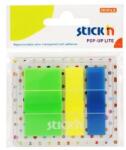 STICKN Film index autoadeziv 45 x 12mm + 45 x 25mm, 3x20 file, dispenser, Stick"n Pop-up Lite-3 culori neon (HO-21651)