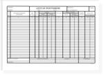  Lista de inventariere, A4, tipar fata, 100 file/carnet (TP019056)