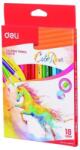 Deli Creioane colorate 18 culori/set Colorun DELI (DLEC00310)