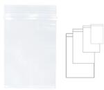KANGARO Pungi plastic cu fermoar pentru sigilare, 100 x 150 mm, 100 buc/set, KANGARO - transparente (RD-341165) - ihtis