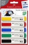 Faber-Castell Marker pentru textile 5 buc/set standard, FABER-CASTELL (FC159520)