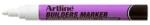 ARTLINE Marker ARTLINE, pentru constructori, corp plastic, varf rotund 2.3mm - alb (EKPR-BDM-WH) - ihtis