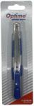 Optima Cutter Optima Premium, lama 9mm SK5, sina metalica, zinc cu rubber grip (OP-381000909) - ihtis