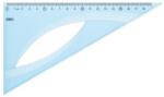 Deli Echer 18 cm 60 grade albastru transparent, DELI (DLEH15)