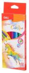 Deli Creioane colorate 12 culori/set Colorun DELI (DLEC00300)