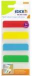 STICKN Stick index plastic transp. cu margine color 38 x 51 mm, 4 x 20 file/set, Stick"n - 4 culori neon (HO-21608)