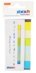 STICKN Stick index hartie color 45 x 15 mm, 6 x 30 file/set, Stick"n - 6 culori neon si pastel (HO-21596)