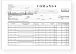  Comanda, A4, tipar fata/verso, 100 file/carnet (TP019067)
