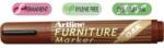 ARTLINE Marker ARTLINE 95, pentru mobilier din lemn (retusuri), corp plastic, varf tesit 2.0-5.0mm - stejar (EK-95-B1-OK) - ihtis