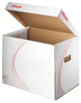 ESSELTE Container arhivare si transport Esselte Standard, cu capac, carton, 100% reciclat, FSC, alb (ES-128911)