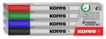 Kores Marker slim whiteboard 4 culori/set KORES (KO22840)