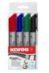 Kores Set markere pentru flipchart 4 culori/set KORES (KO21344)
