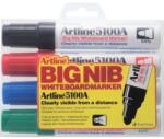 ARTLINE Marker pentru tabla de scris ARTLINE 5100A, corp metalic, varf rotund 5.0mm, 4 culori/set (EK-5100A/4W)