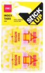 Deli Index adeziv plastic 44x25mm Signe Here 2x50 file, DELI (DLEA10101)