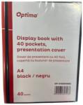 Optima Dosar de prezentare personalizabil, A4, cu 40 folii, coperta rigida, Optima - negru (OP-515004005)