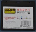 KEJEA Suport PP water proof snap type, pentru carduri, 105 x 74mm, orizontal, 5 buc/set, KEJEA - transparent (KJ-T-788H)