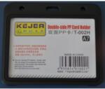 KEJEA Suport PP dubla fata, pentru carduri, 105 x 74mm, orizontal, 5 buc/set, KEJEA - negru (KJ-T-002H) - ihtis