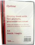 Optima Dosar de prezentare personalizabil, A4, cu 100 folii, coperta rigida, Optima - negru (OP-515010005)