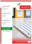 Tanex Etichete autoadezive albe colturi rotunde, 100 coli/top, TANEX (TW2004)