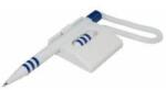 Office Products Pix cu suport autoadeziv si snur, orizontal, Office Products - corp alb/albastru - scriere albastra (OF-17016211-01)