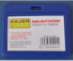 KEJEA Suport PP dubla fata, pentru carduri, 85 x 55mm, orizontal, 5 buc/set, KEJEA - bleumarin (KJ-T-001H)