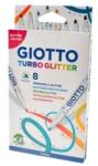GIOTTO Carioci cu sclipici 8 buc/cutie GIOTTO TURBO GLITTER (425800)