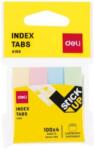 Deli Index adeziv hartie 12x50mm 4 culori pastel 100 file/culoare, DELI (DLEA10902)