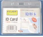 KEJEA Buzunar PVC, pentru ID carduri, 90 x 61mm, orizontal, 10 buc/set, KEJEA - cristal (KJ-T-837H) - ihtis