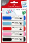 Faber-Castell Marker pentru textile 5 buc/set rosu-albastru, FABER-CASTELL (FC159530)