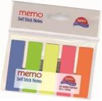 NOKI Stick index plastic transparent color 45 x 12 mm, 5 x 25 buc/set - 5 culori, NOKI (NK120500)