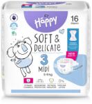 Bella Scutece Happy Soft & Delicate Marimea 3 Midi 5-9 kg, 16 bucati, Bella Baby