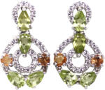 Frumoasa Venetiana Cercei argint peridot (C3042)